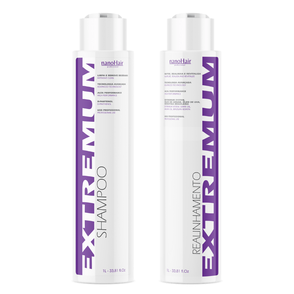 Kit Escova Extremum 1 Litro Nano Hair